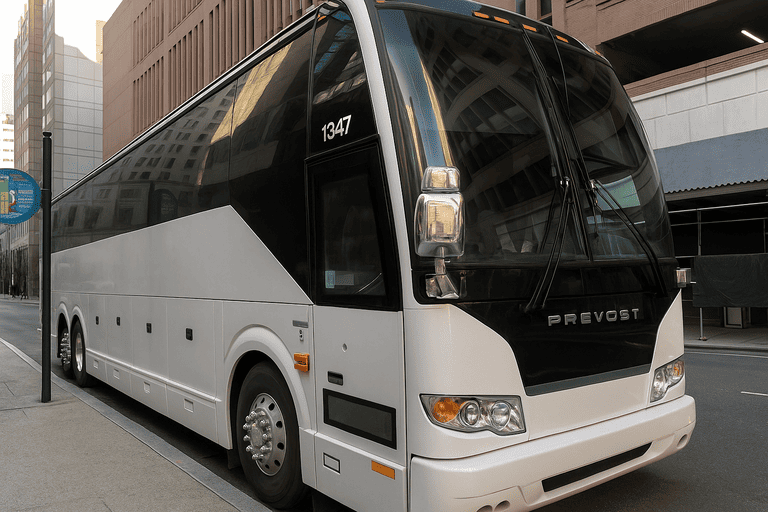 a Schaumburg Coach Bus Service coach bus